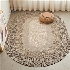 羊毛编织地毯客厅沙发茶几垫日式侘寂风卧室北欧大面积耐脏地垫